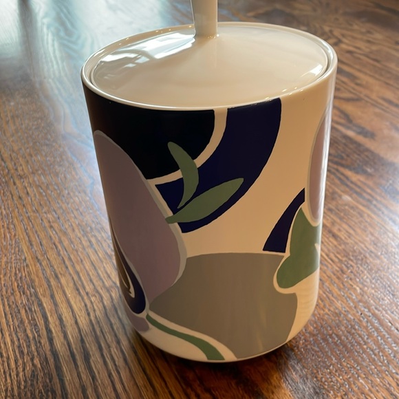 Kate Spade NY Lenox Nolita Blue Floral Cookie Jar Cannister 9 inch - Picture 2 of 11